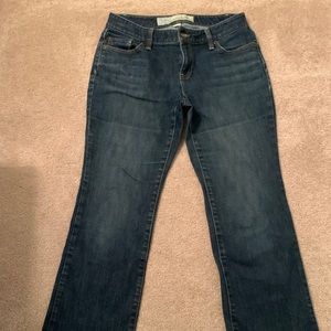 Ann Taylor Loft Curvy Boot Womens Denim Jeans